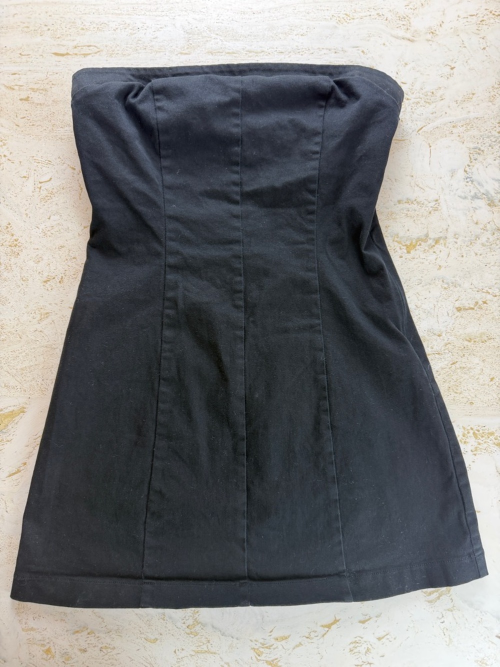 LA HEARTS Strapless Black Mini Dress Small